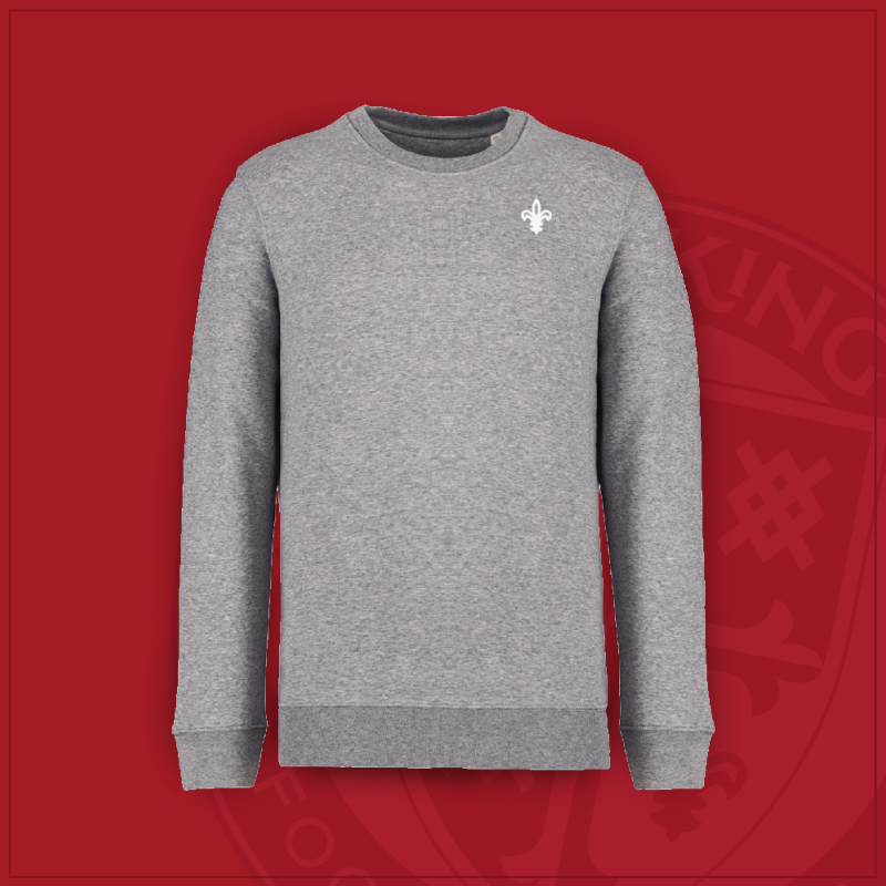 Fleur-De-Lis Grey Sweatshirt 